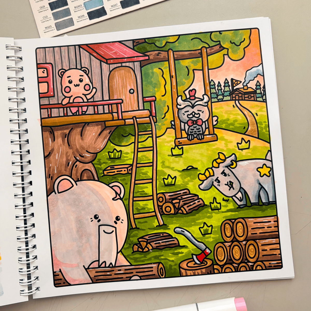 Grandpa Bear: Retirement Life - First Edition - Pine & Bean